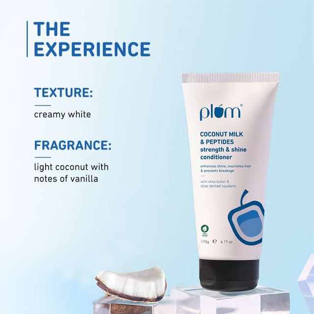 PLUM COCONUT MILK & PEPTIDES STRENGTH & SHINE CONDITIONER 175G