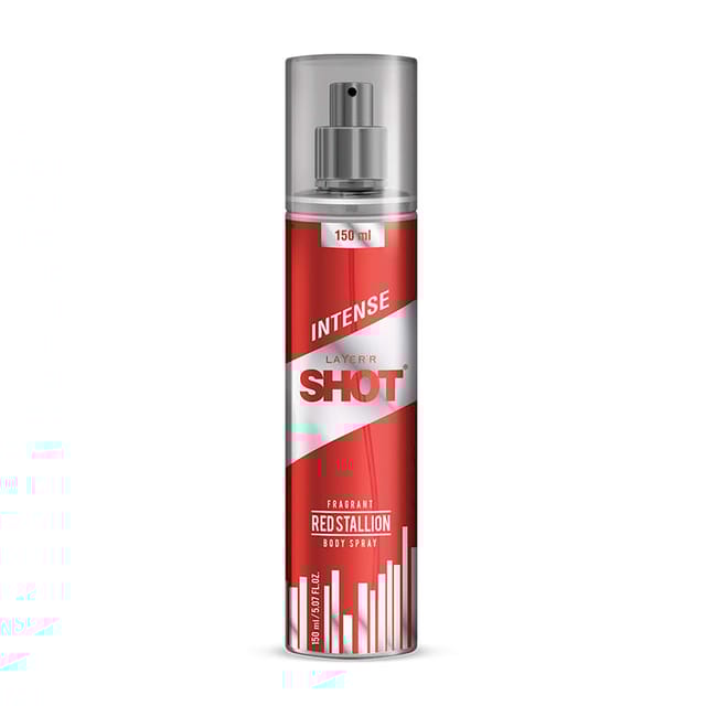 LAYER'R SHOT RED STALLION MENS DEODORANT 150ML