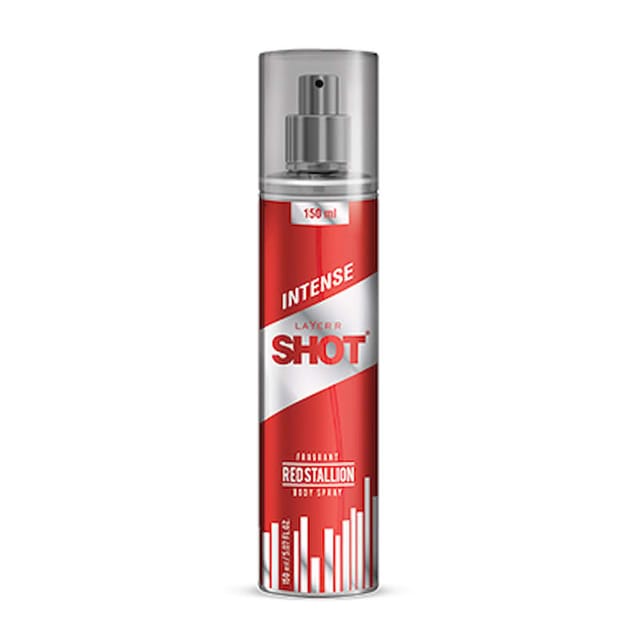 LAYER'R SHOT RED STALLION MENS DEODORANT 150ML