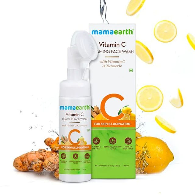 MAMAEARTH VITAMIN C FOAMING FACEWASH150M