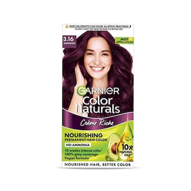 GARNIER COLOR NATURALS HAIR COLOUR CREAM BURGUNDY 3.16