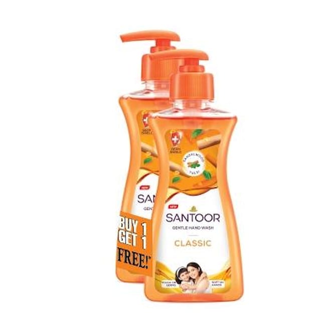 SANTOOR CLASSIC HANDWASH PUMP 200ML