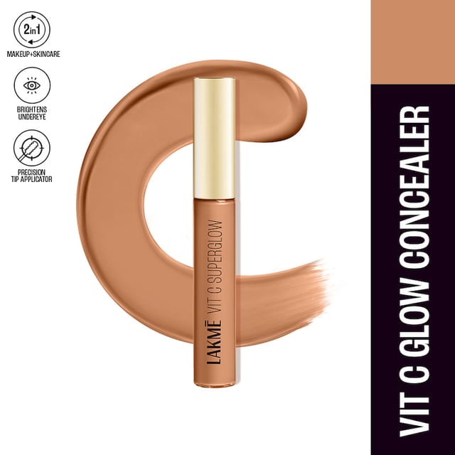 LAKME MAKEUP+SKINCARE VIT C SUPERGLOW CONCEALER 30 CINNAMON 5.4ML