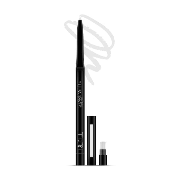RENEE KAJAL PEN WITH SHARPENER - STARK WHITE 0.35 GM