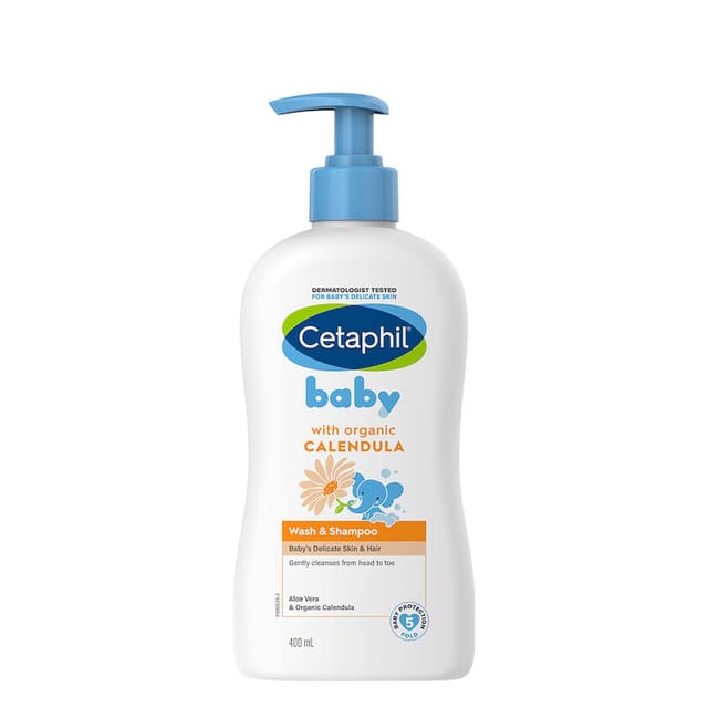 CETAPHIL BABY ORGNC CLNDULA WS&SHMPO400M