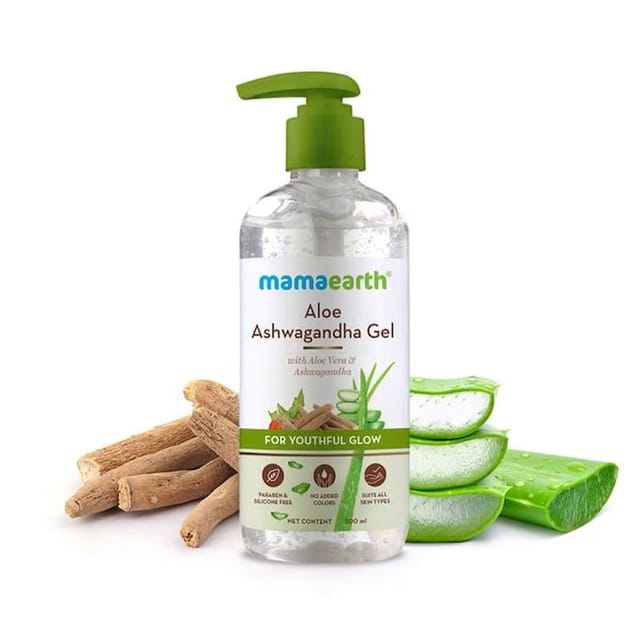 MAMAEARTH ALOE ASHWAGANDHA FACE GEL 300M