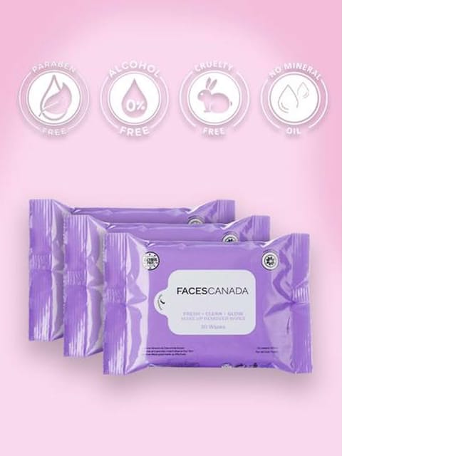 FACES MAKEUP REMOVER WIPES 30N