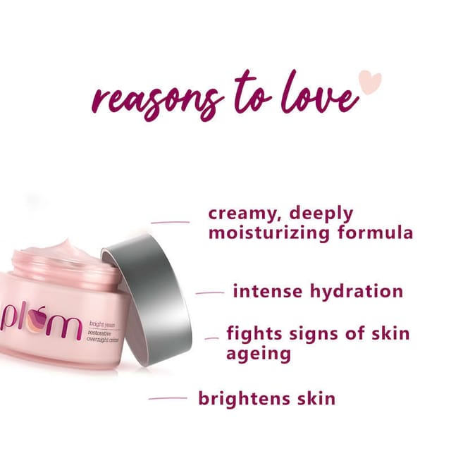 PLUM BRIGHT YEARS RESTORATIVE OVER NIGHT CREAM 50ML