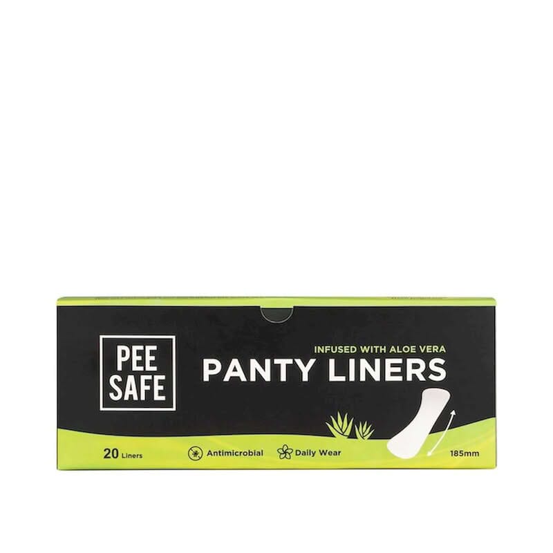 PEE SAFE PANTY LINERS FOR WOMEN DAILY USE WITH ALOE VERA - 20 LINERS