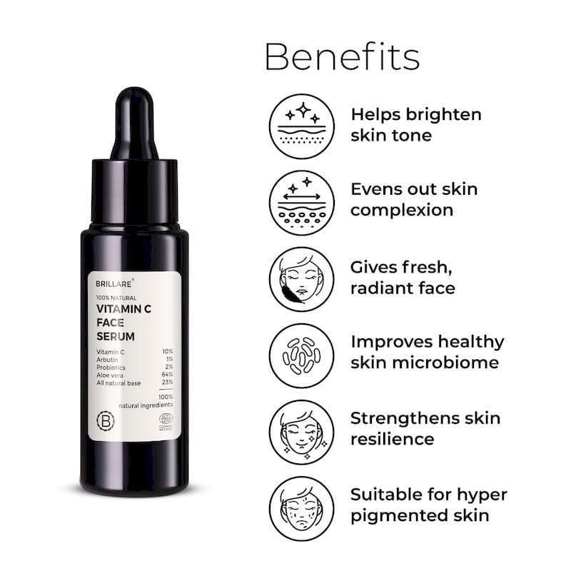 BRILLARE VITAMIN C FACE SERUM FOR BRIGHT GLOWING SKIN 30ML