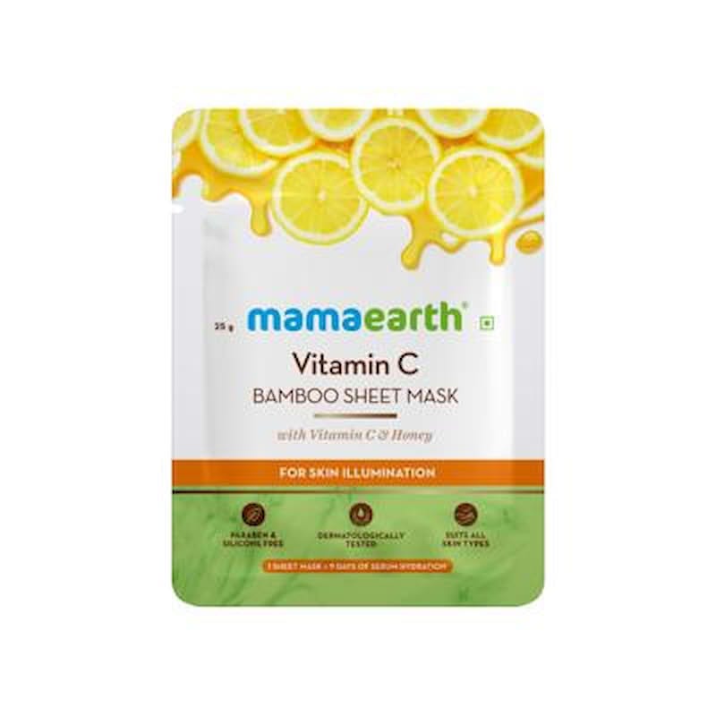 MAMAEARTH VITAMIN C BAMBOO SHEET MASK 1S