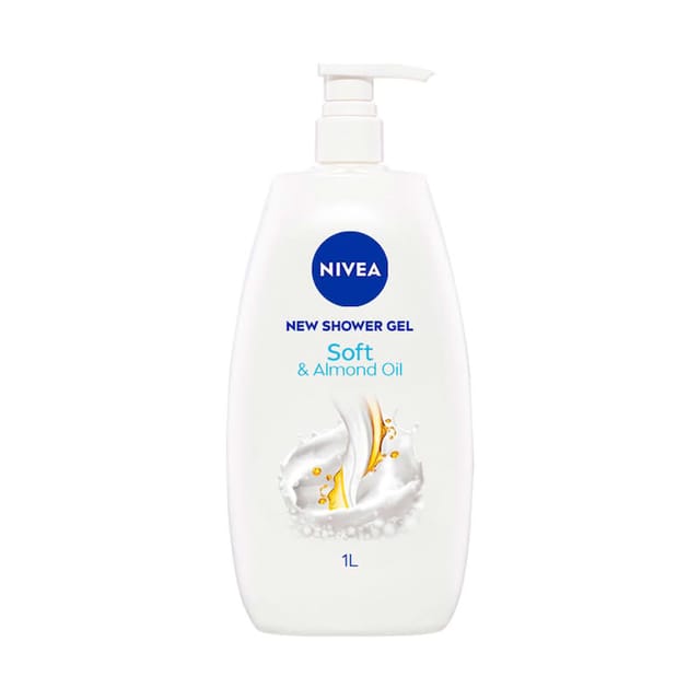 NIVEA SHOWER GEL SOFT AND ALMOND OIL 1000ML