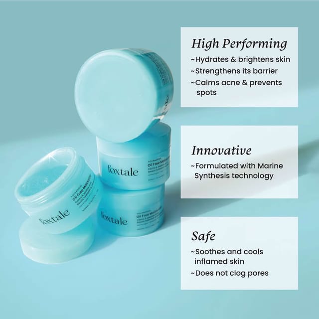 FOXTALE OIL FREE MOISTURIZER WITH RED ALGAE EXTRACT- 100G
