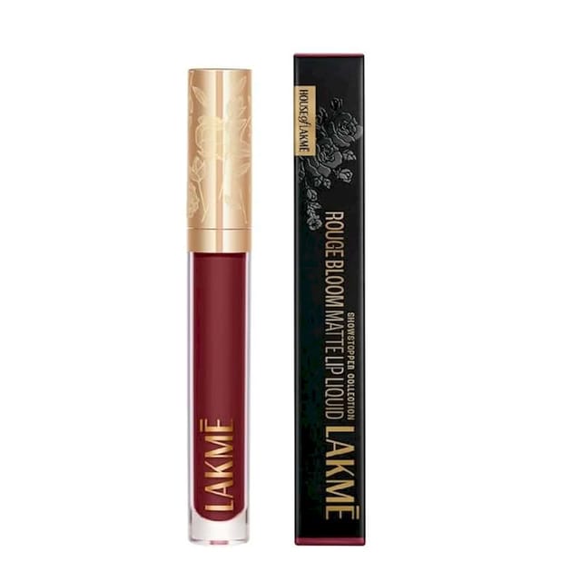 LAKME ROUGE BLOOM MATTE LIP LIQUID AMBER AURA 306 -3.5ML