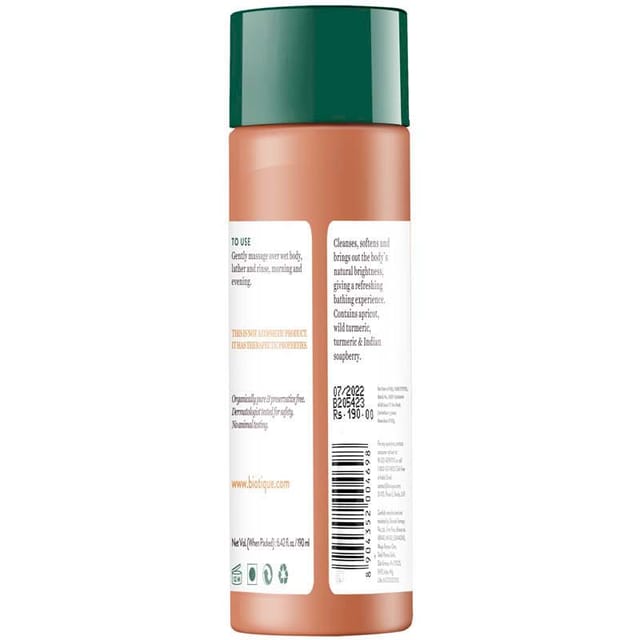 BIOTIQUE APRICOT REFRESHING BODY WASH 190ML