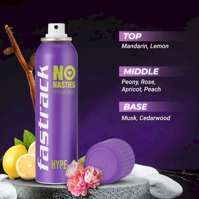 FASTRACK NO NASTIES PERFUME SPRAY HYPE 135ML