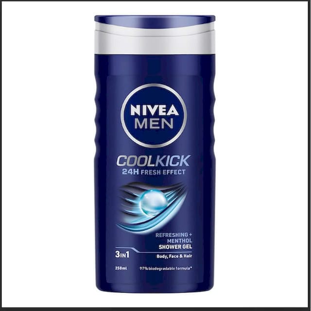 NIVEA MEN COOL KICK SHOWER GEL 250ML