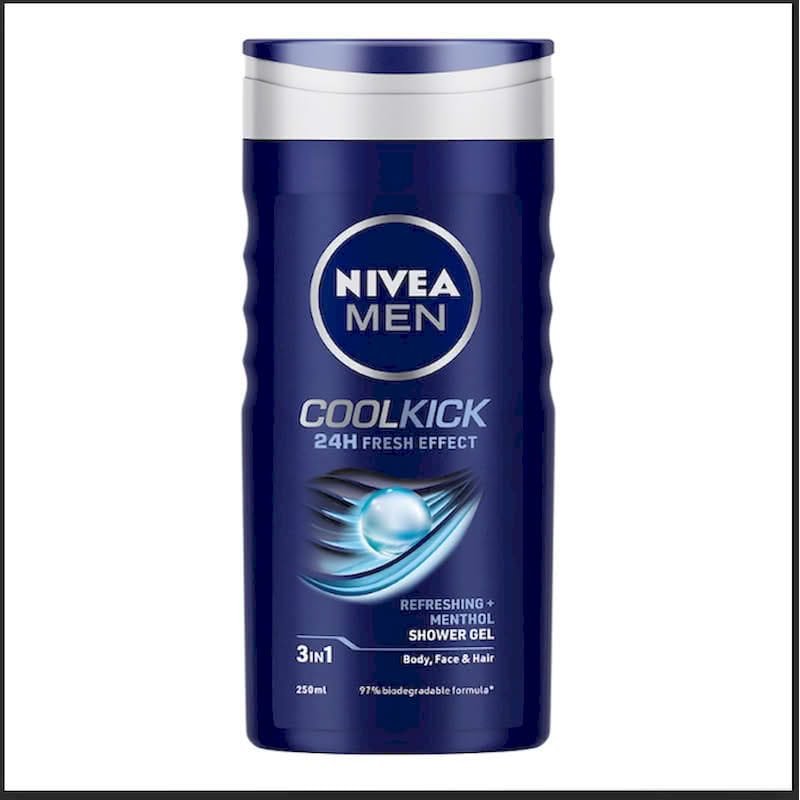NIVEA MEN COOL KICK SHOWER GEL 250ML