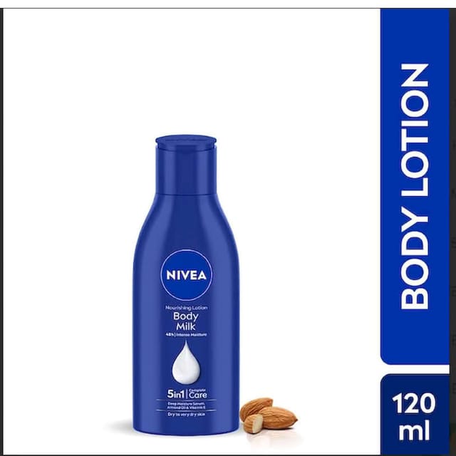 NIVEA NOURISHING LOTION BODY MILK WITH DEEP MOISTURE SERUM 120ML