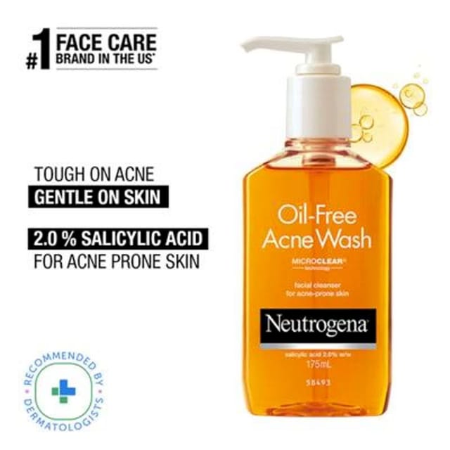 NEUTROGENA OIL FREE ACNE WASH 175ML