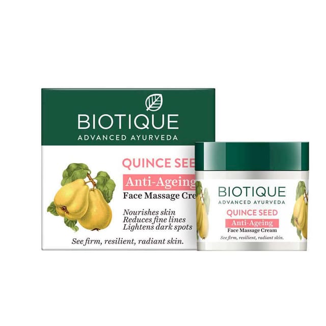 BIOTIQUE QUINCE SEED ANTI-AGEING FACE MASSAGE CREAM 50G