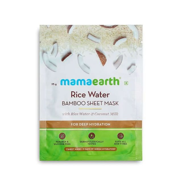 MAMAEARTH RICE WATER BAMBOO SHEET MASK1S