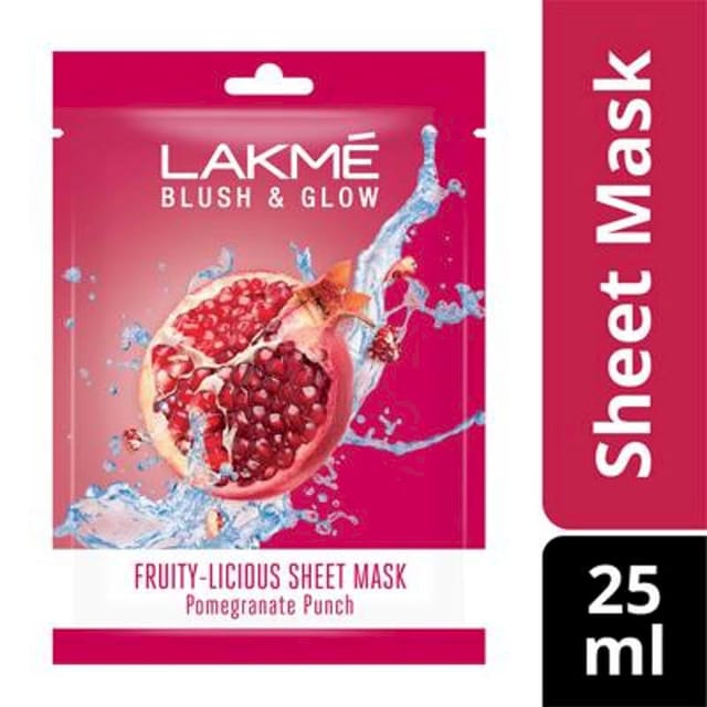 LAKME BLUSH & GLOW POMEGRANATE SHEET MASK 25 ML