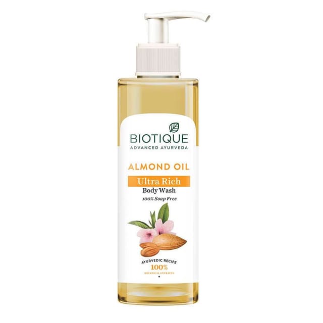BIOTIQUE ALMOND OIL ULTRA RICH BODY WASH 200ML