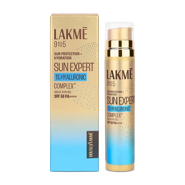 LAKME SUN EXPERT 1% HYALURONIC SUNSCREEN SPF 50 PA+++ FOR UVA/B 15GM