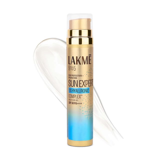 LAKME SUN EXPERT 1% HYALURONIC SUNSCREEN SPF 50 PA+++ FOR UVA/B 15GM
