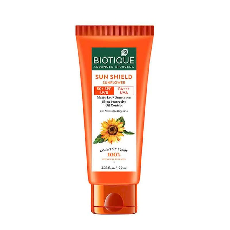 BIOTIQ SUN SHIELD SUNFLOWER 50+SPF SUNSCREEN LOTION 100ML