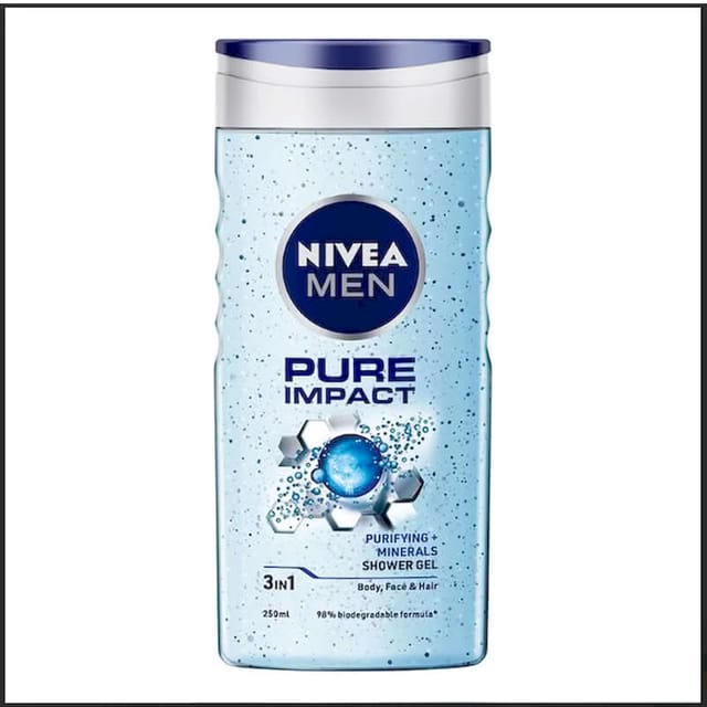 NIVEA MEN PURE IMPACT SHOWER GEL 250ML