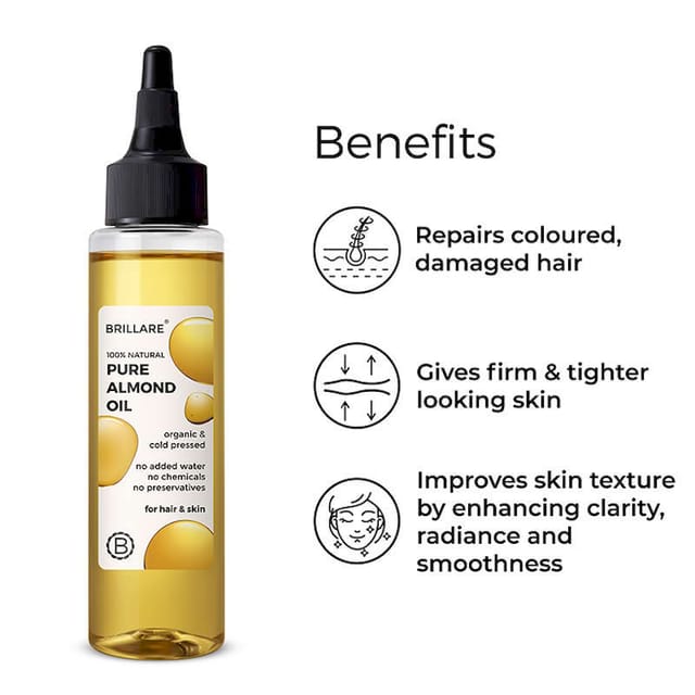 BRILLARE PURE ALMOND OIL 100ML