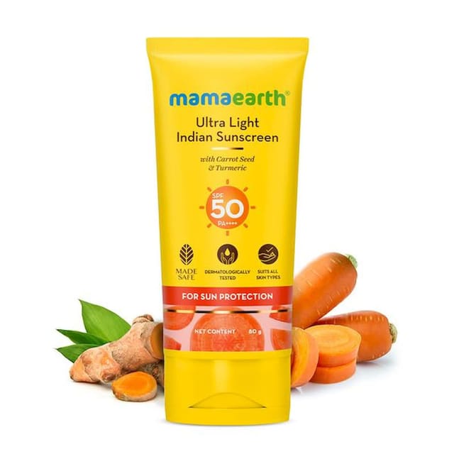 MAMA EARTH ULTRA LIGHT INDIAN SUNSCREEN 80M