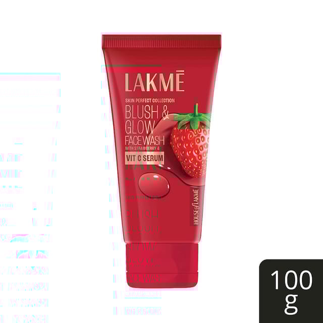 LAKME STRAWBERRY CREAM FACE WASH 100G