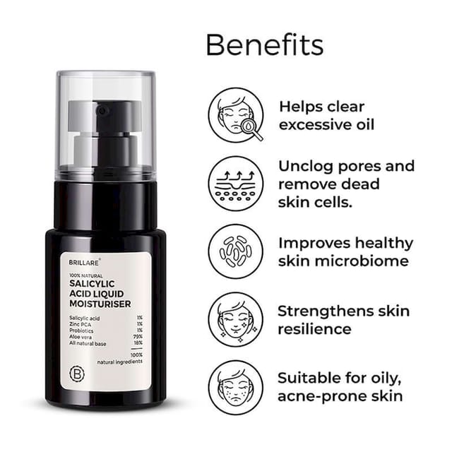 BRILLARE SALICYLIC ACID LIQUID FACE MOISTURISER 30 ML