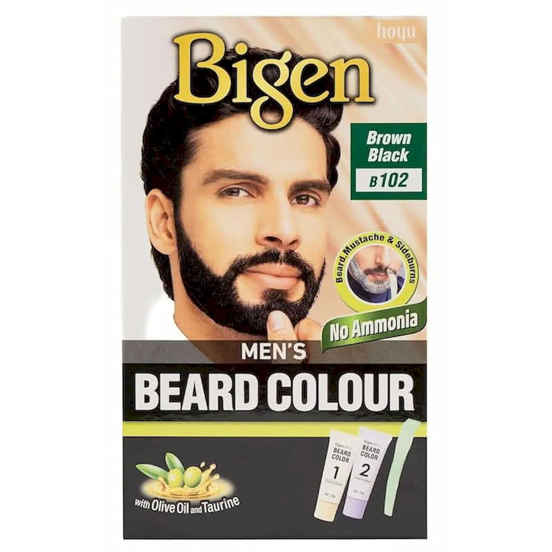 BIGEN BEARD HAIR COLOR 102 (BROWN BLACK)