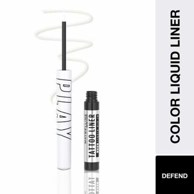 MAYBELLINE TATTOO PLAY WHITE LIQUID EYELINER - DEFEND 2.1ML