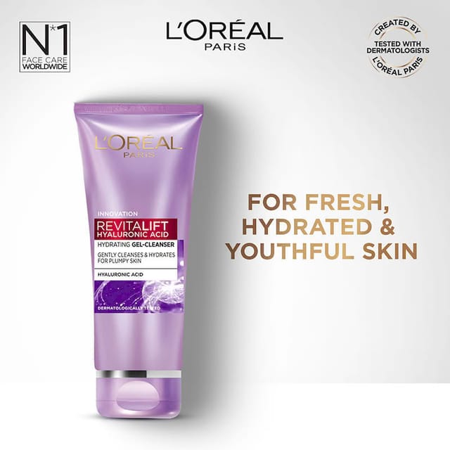 LOREAL PARIS REVITAL HYALURONIC GEL CLEANSER 50ML