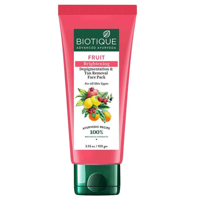 BIO FRUIT BRIGH DEPIG REM FACE PAK 100G