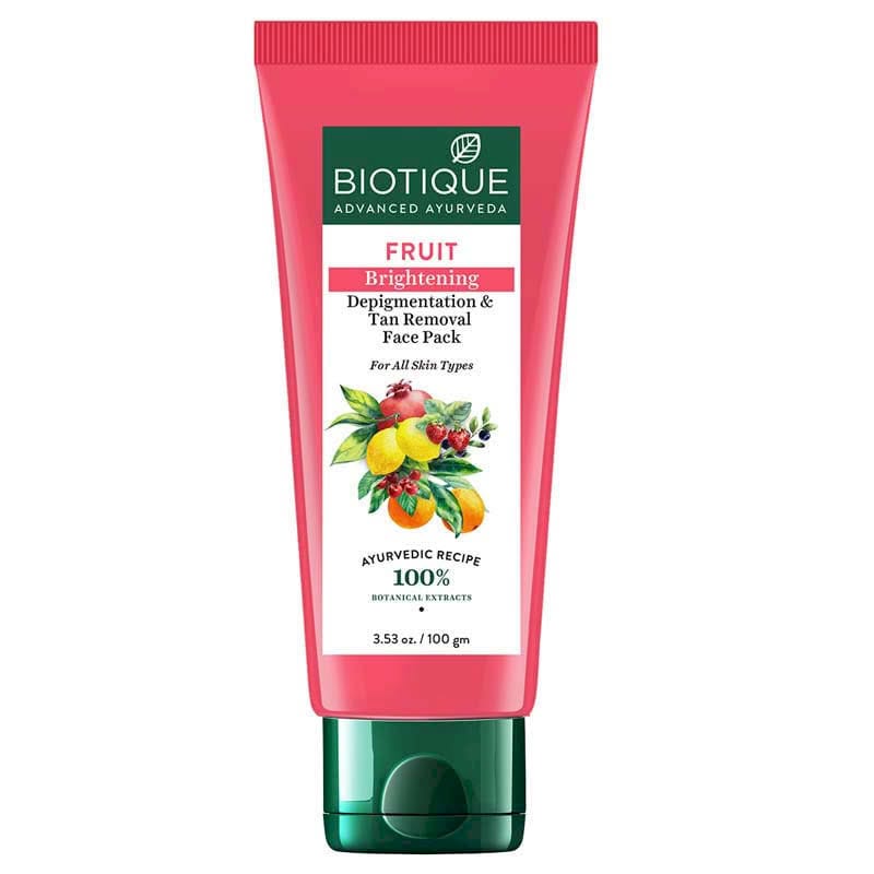 BIO FRUIT BRIGH DEPIG REM FACE PAK 100G