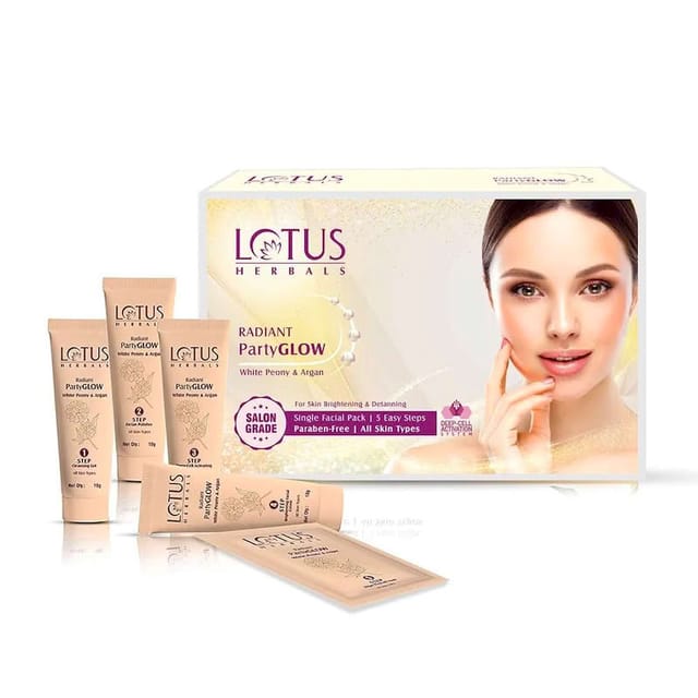 LOTUS RAD PARTYGLOW  FACIAL KIT PK4 228G
