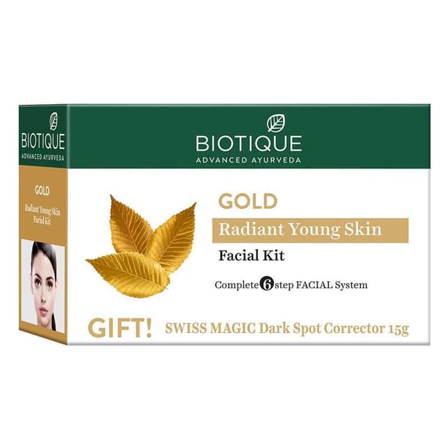 BIOTIQUE GOLD FACIAL KIT 10GX5+15G