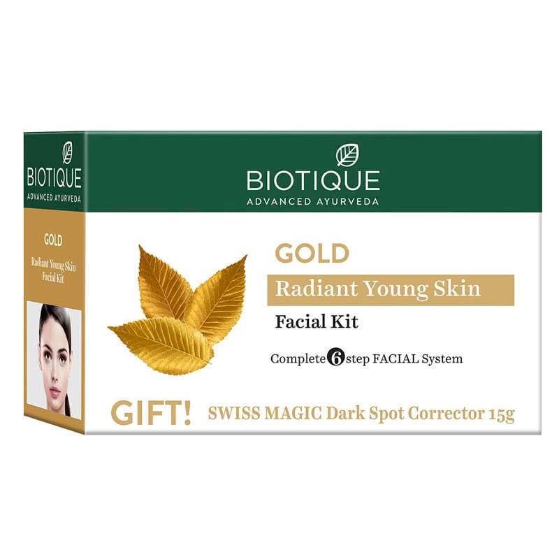 BIOTIQUE GOLD FACIAL KIT 10GX5+15G