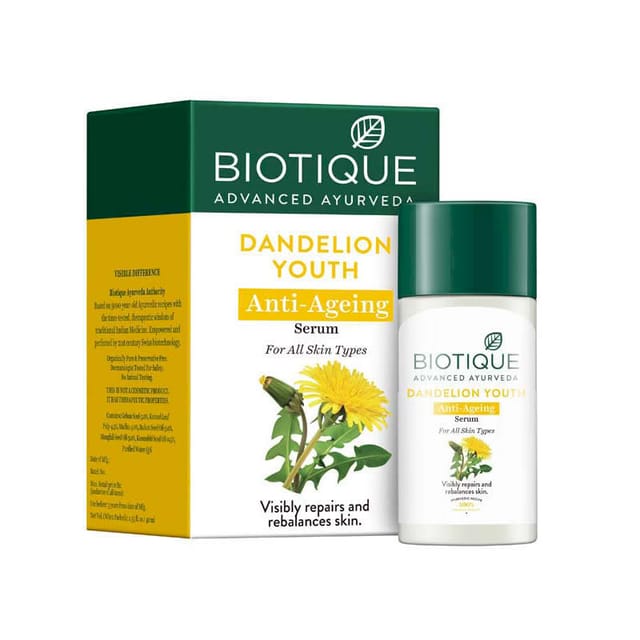 BIOTIQUE DANDELION YOUTH ANTI-AGEING SERUM 40ML