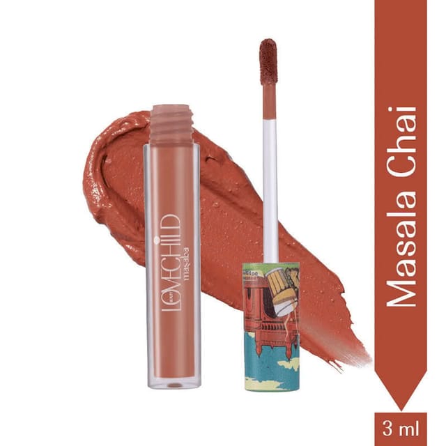 LOVECHILD MASABA MASALA CHAI SUPER HYDRATING & BUTTERY NUDE BROWN LIP CREME