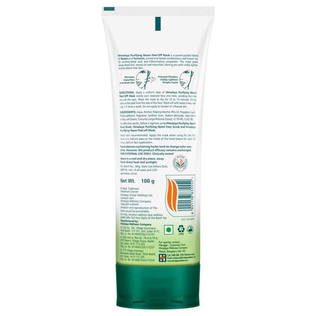 HIMALAYA PUR NEEM PEEL OFF MASK 100G IND
