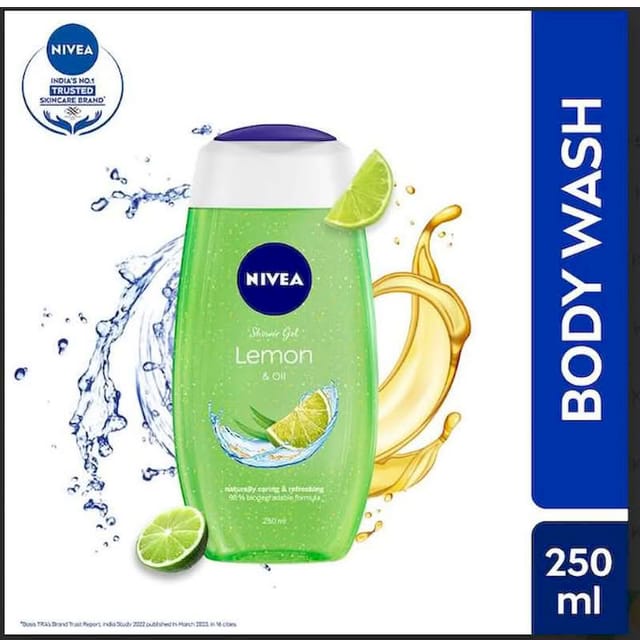 NIVEA LEMON & OIL SHOWER GEL 250ML