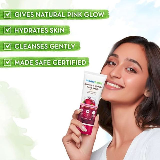 MAMAEARTH BEETROOT GENTLE FACE WASH 100 ML