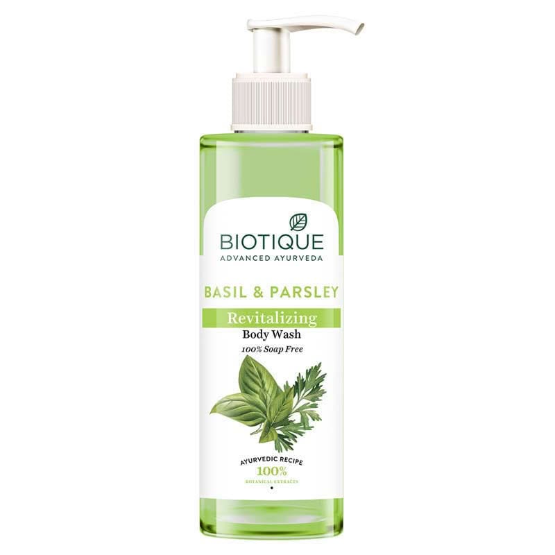 BIOTIQUE BASIL & PARSLEY REVITALIZING BODY WASH 200ML